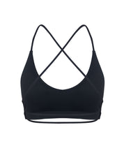 BEFREE - CROSSED BACK TOP BLACK - BACK