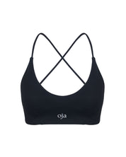BEFREE - CROSSED BACK TOP BLACK - FRONT