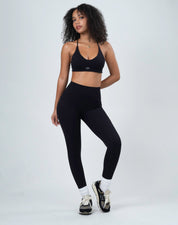 BEFREE Crossed Back Top - Black