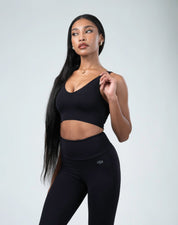 BEFREE U-scooped Top - Black