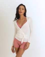 Chic Ballet Wrap - White