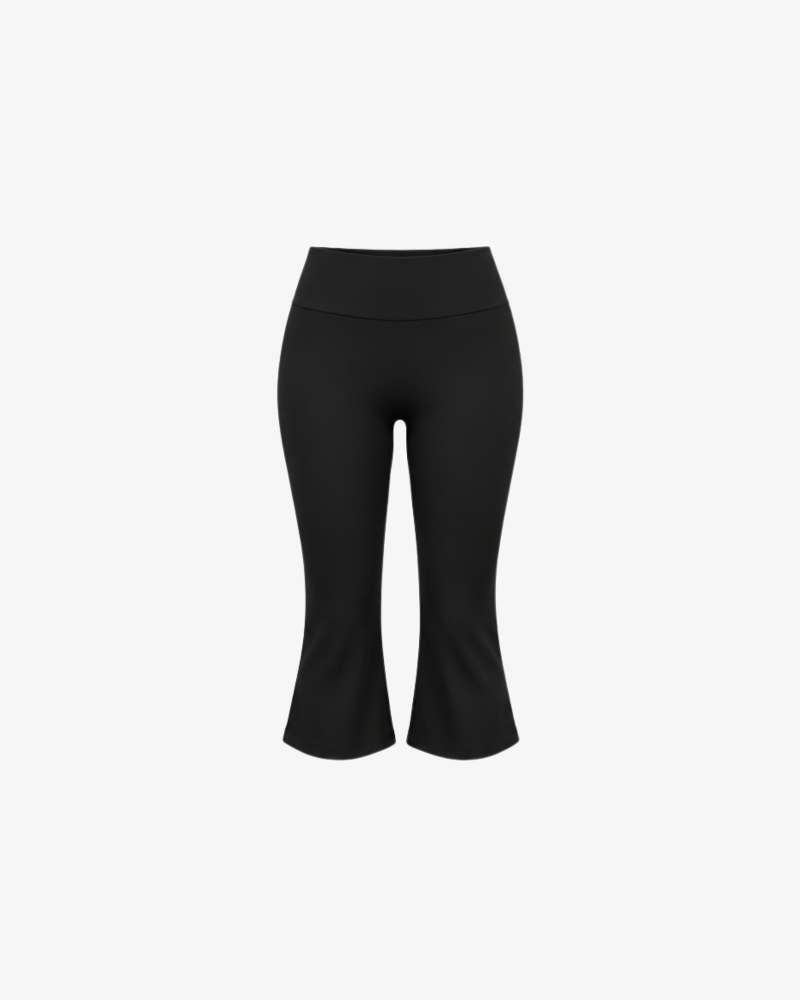 Flared Capri - Muse Black