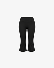 Flared Capri - Muse Black