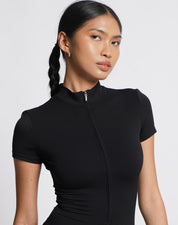 BEFREE Zipped Up Onesie - Black