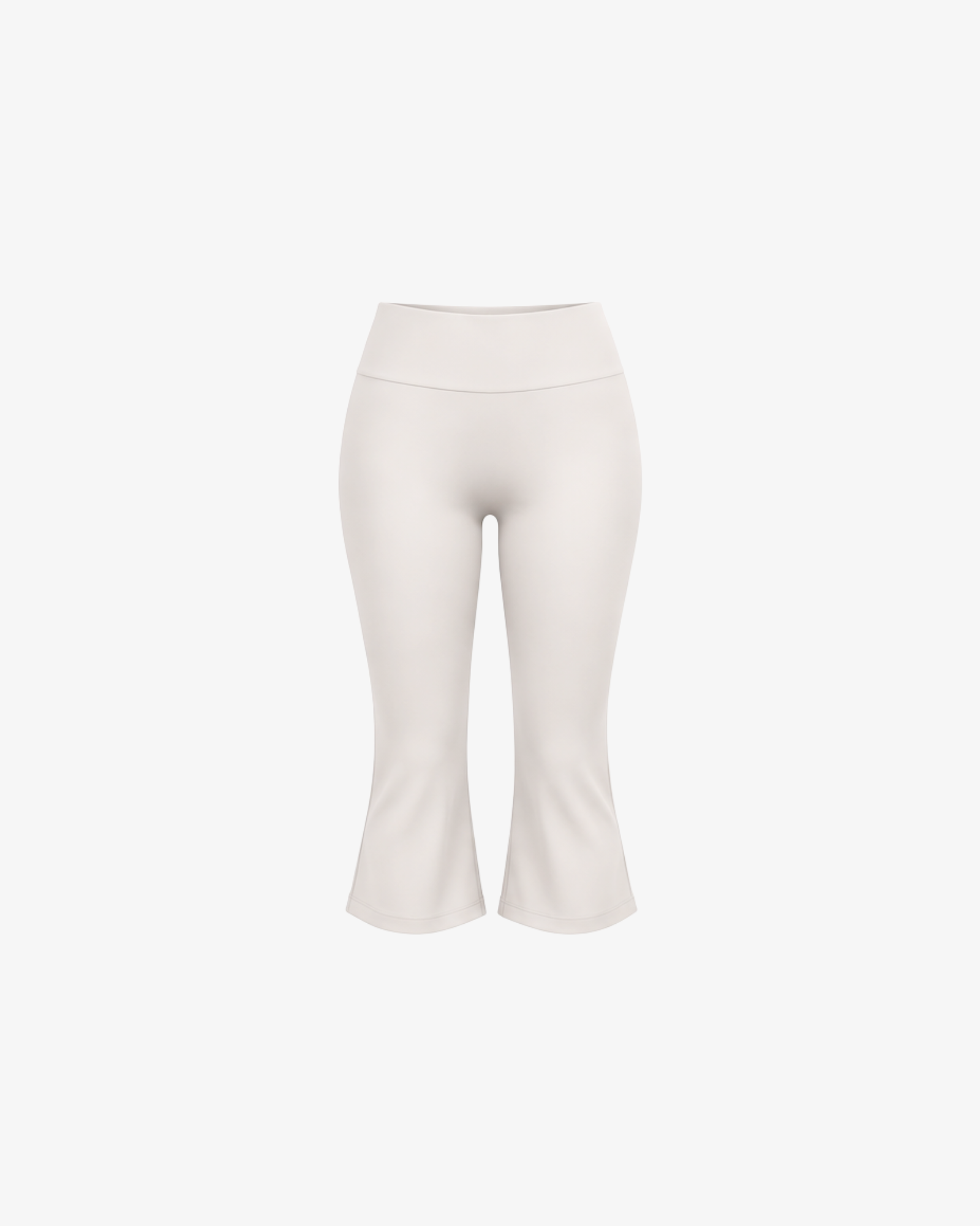 Flared Capri - Grey White