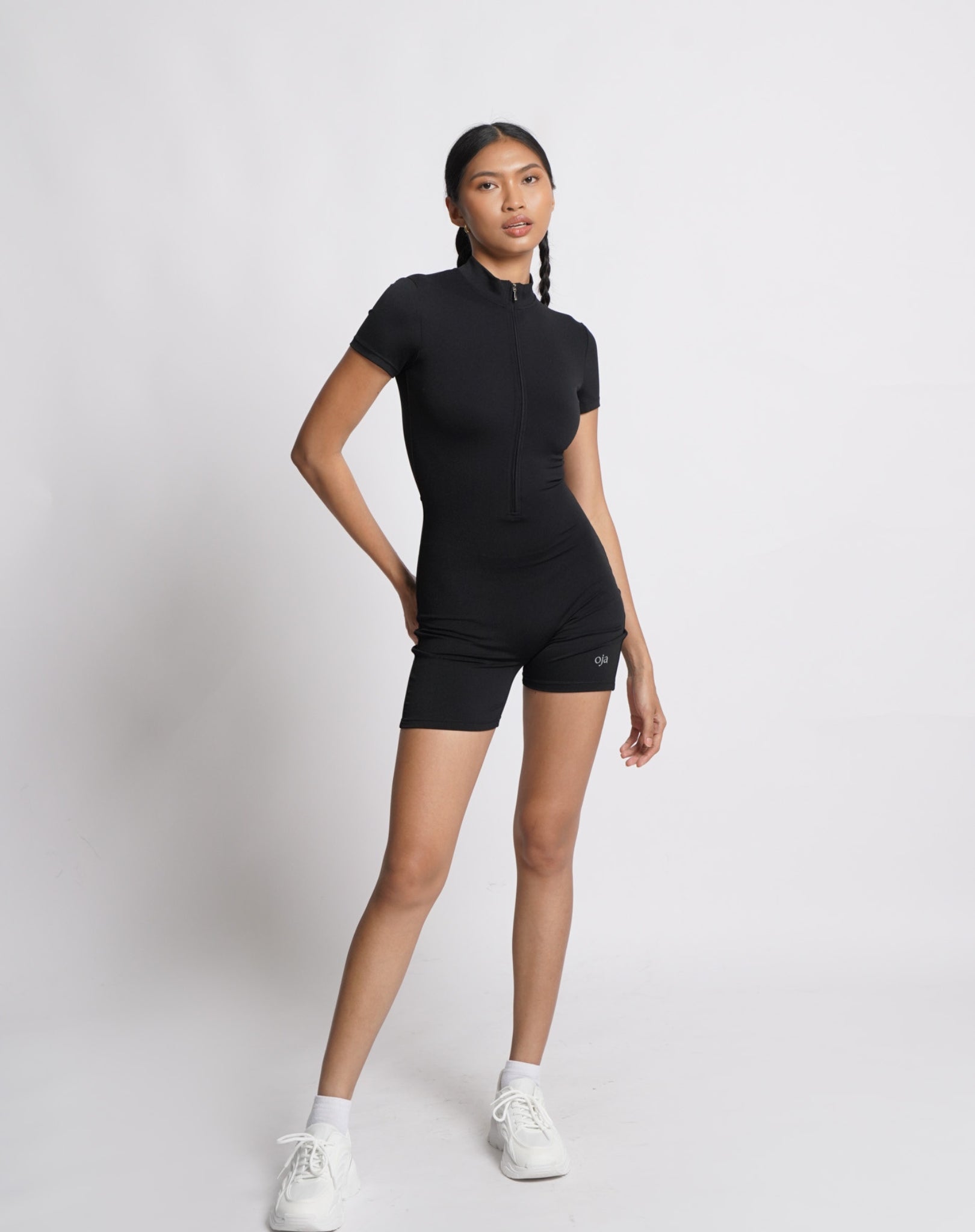 BEFREE Zipped Up Onesie - Black