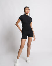BEFREE Zipped Up Onesie - Black