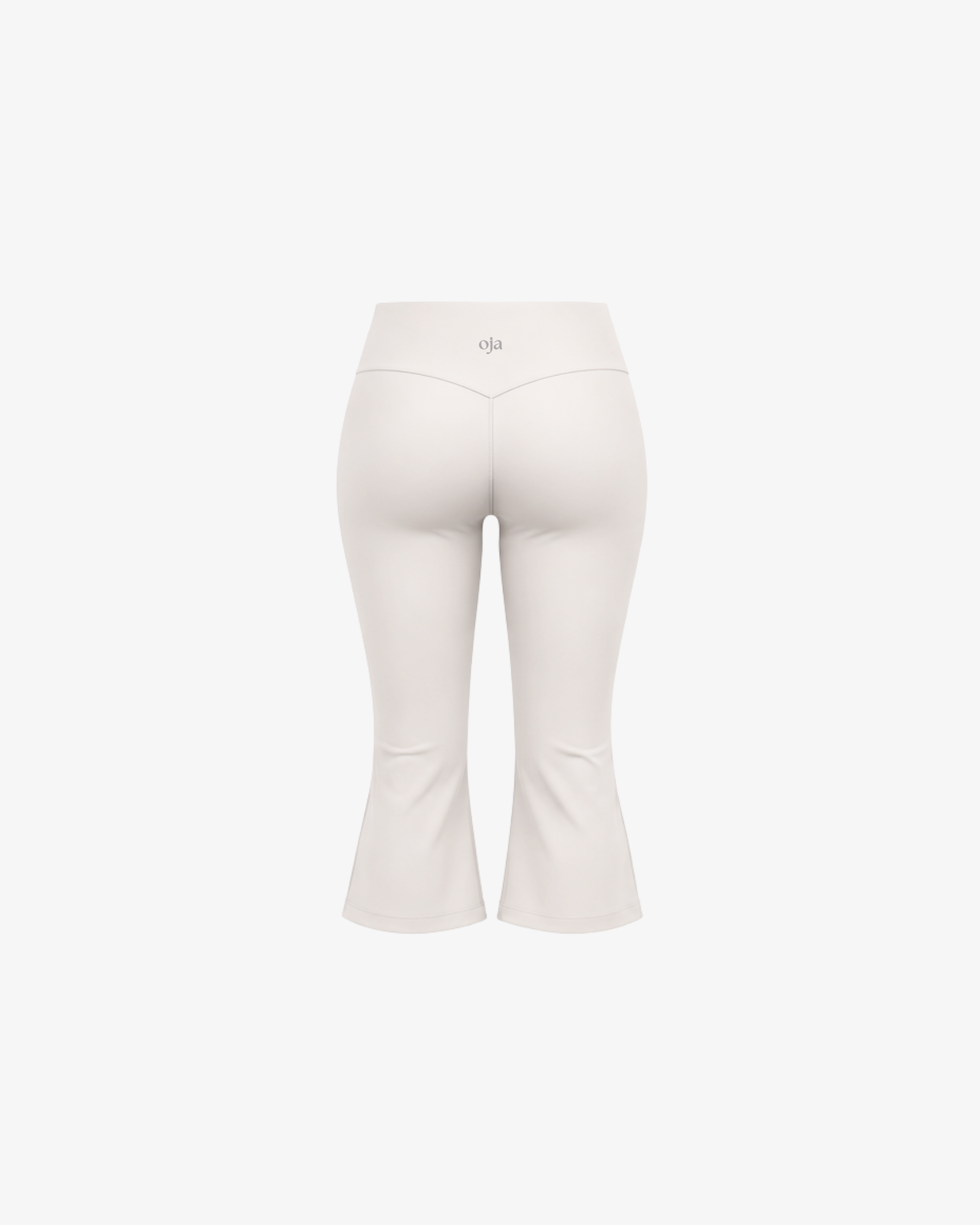 Flared Capri - Grey White