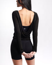 Multi Long Sleeves Top - Black