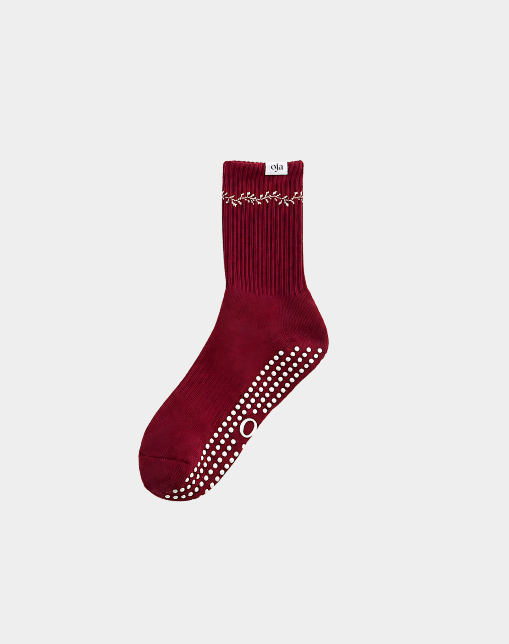 Raspberry Grip Socks