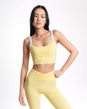 Two-tone Flow Top - Lemon