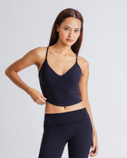 Serene Cross Tank - Muse Black