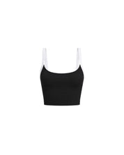 Two-tone Flow Top - Muse Black