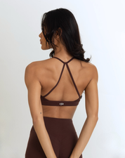 Motion Scrunch Bra - Espresso