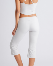 Flared Capri - Grey White