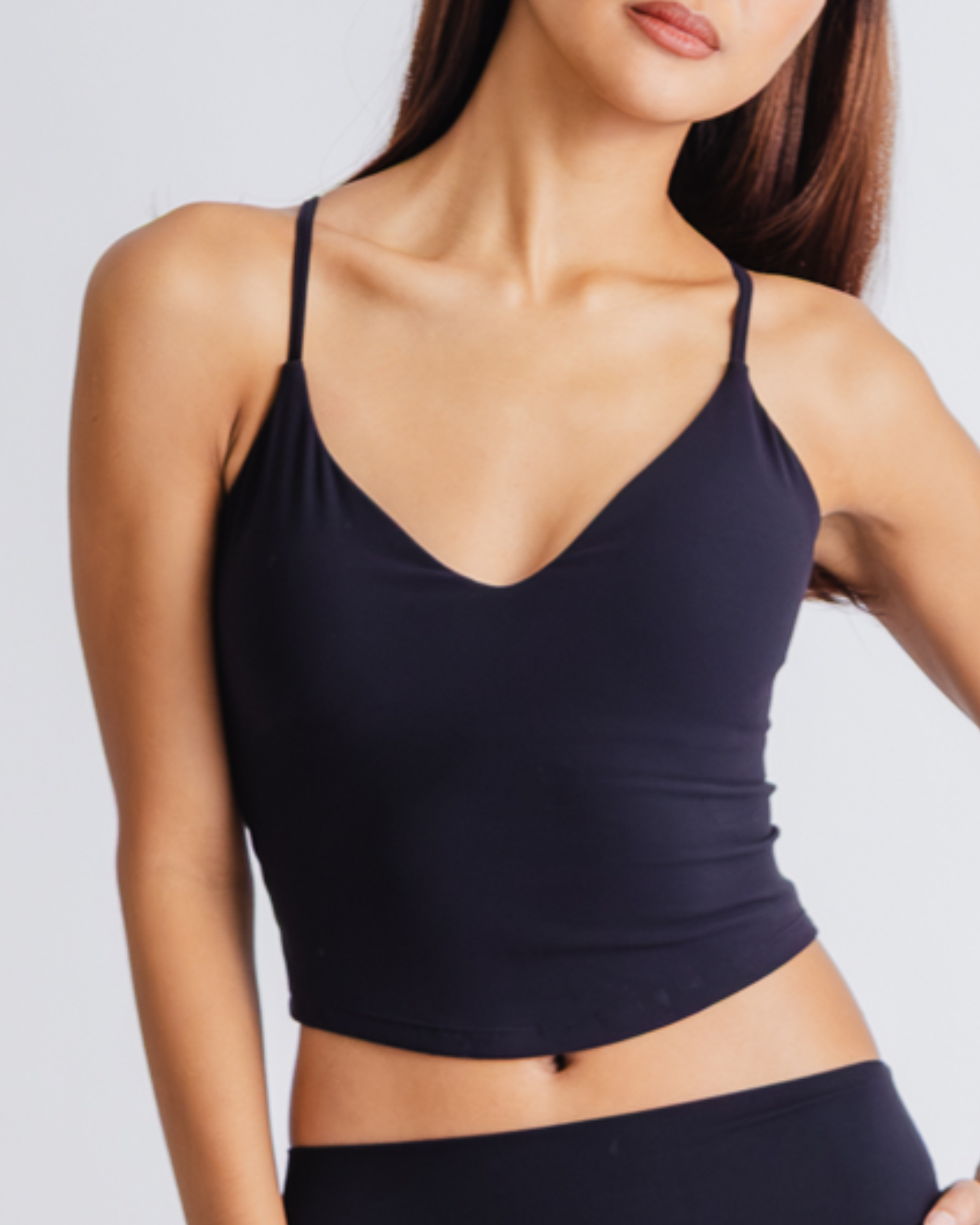 Serene Cross Tank - Muse Black