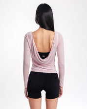 Multi Long Sleeves Top - Blush Pink