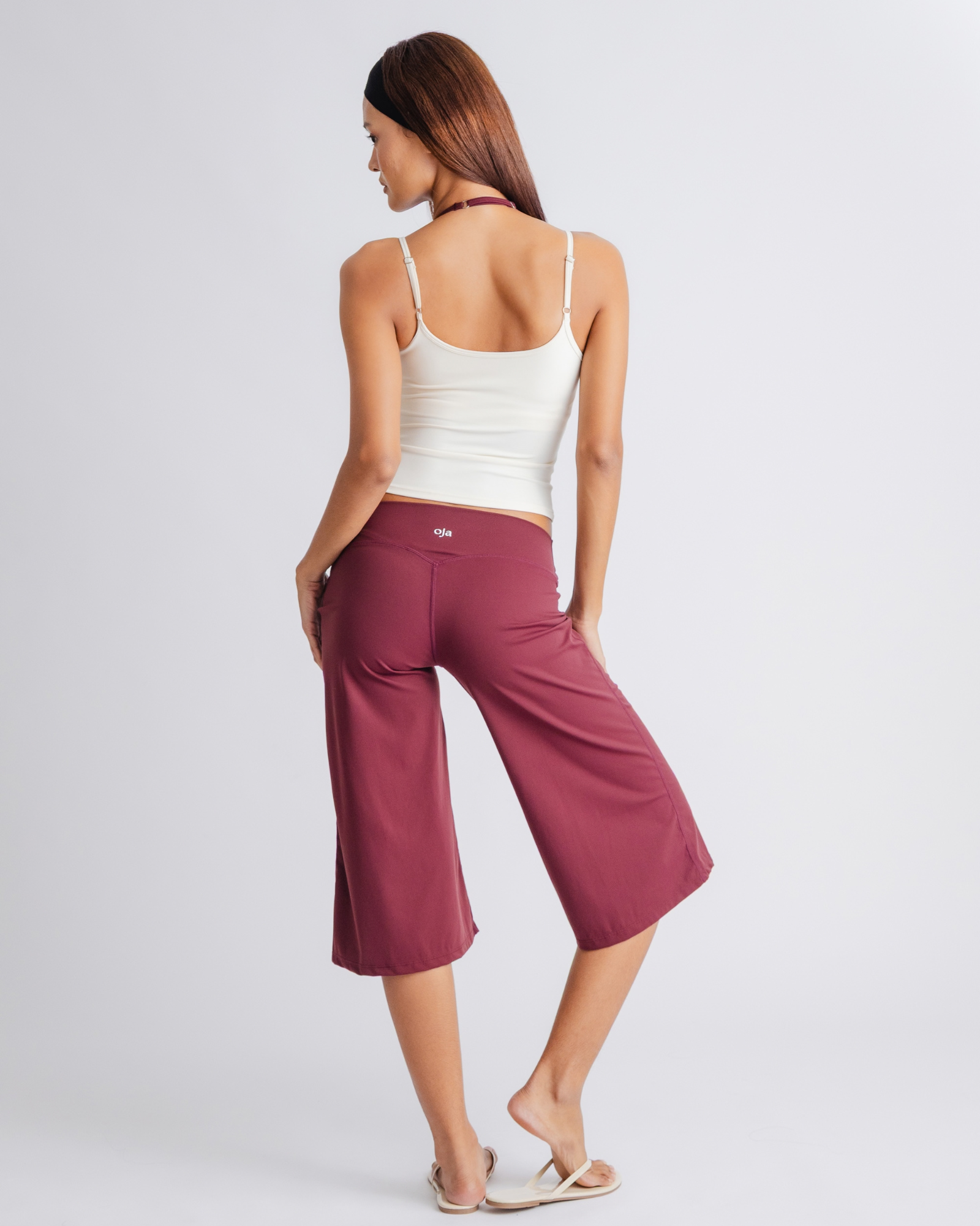 Wideleg Capri - Red Berry