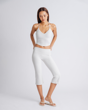Serene Cross Tank - Grey White