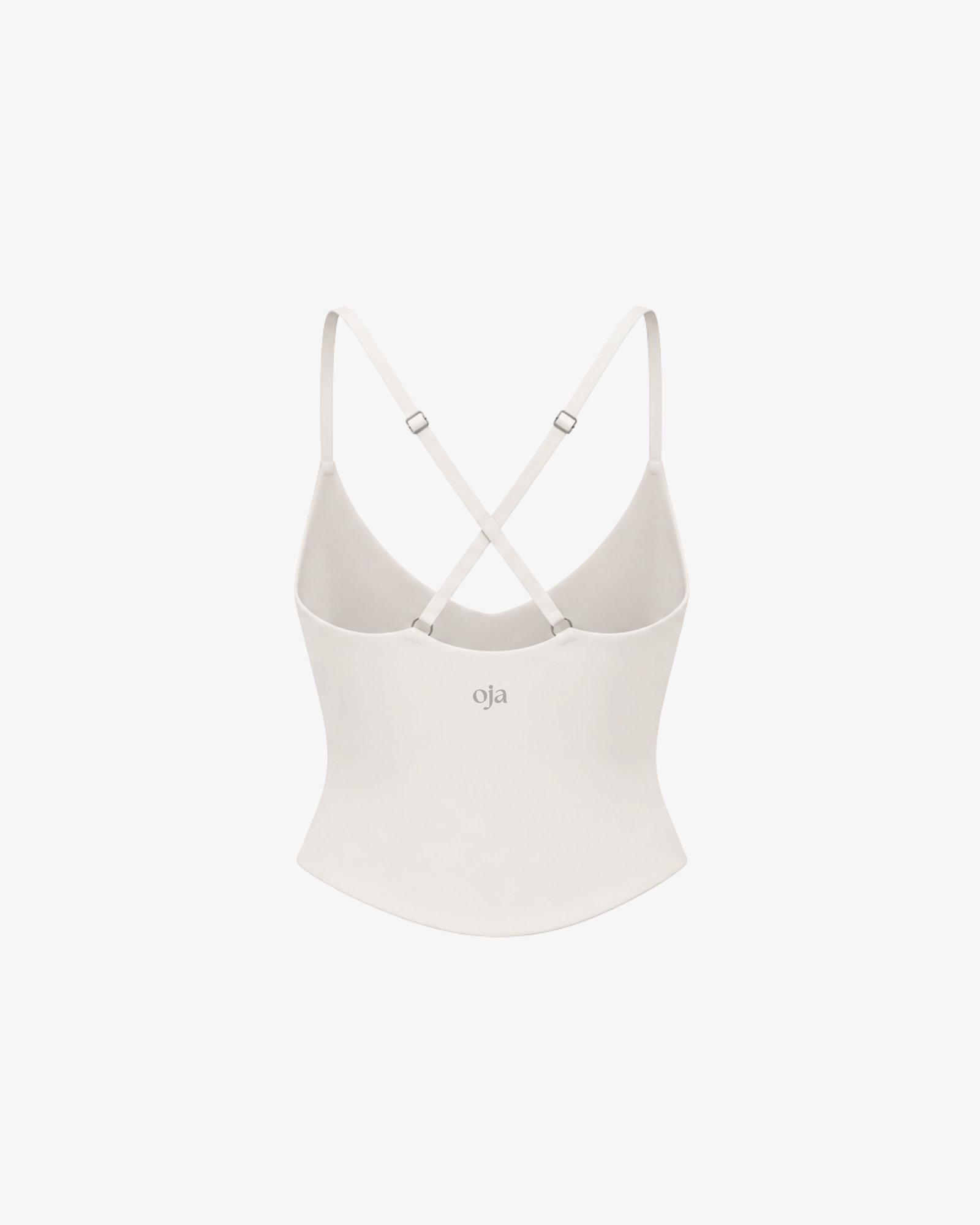 Serene Cross Tank - Grey White