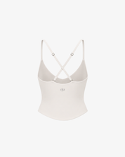 Serene Cross Tank - Grey White