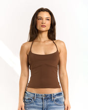 Amanda Halter Top - Espresso