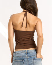 Amanda Halter Top - Espresso