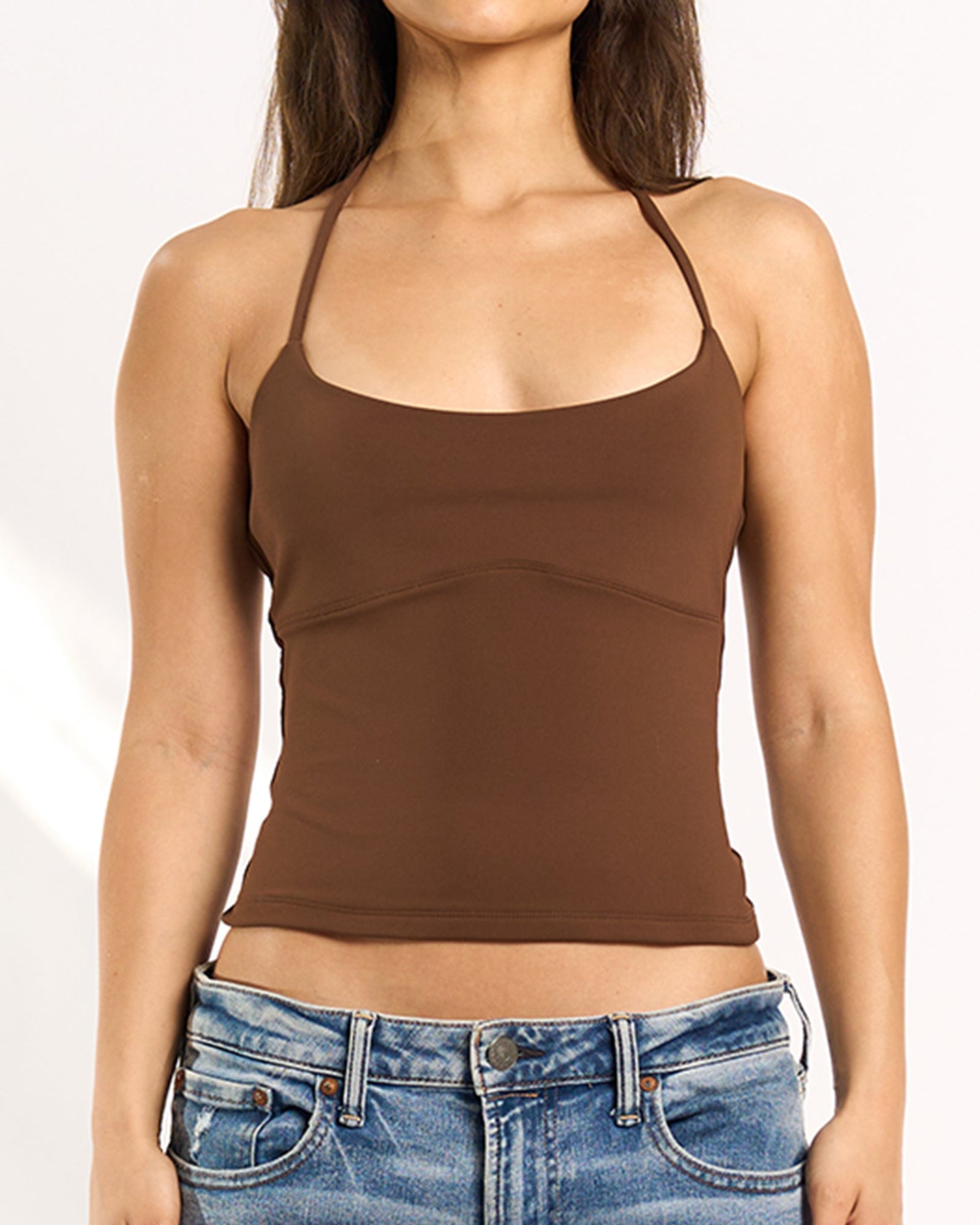 Amanda Halter Top - Espresso