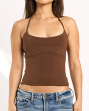 Amanda Halter Top - Espresso