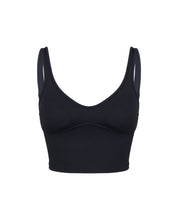 AYLA TOP, BLACK Front