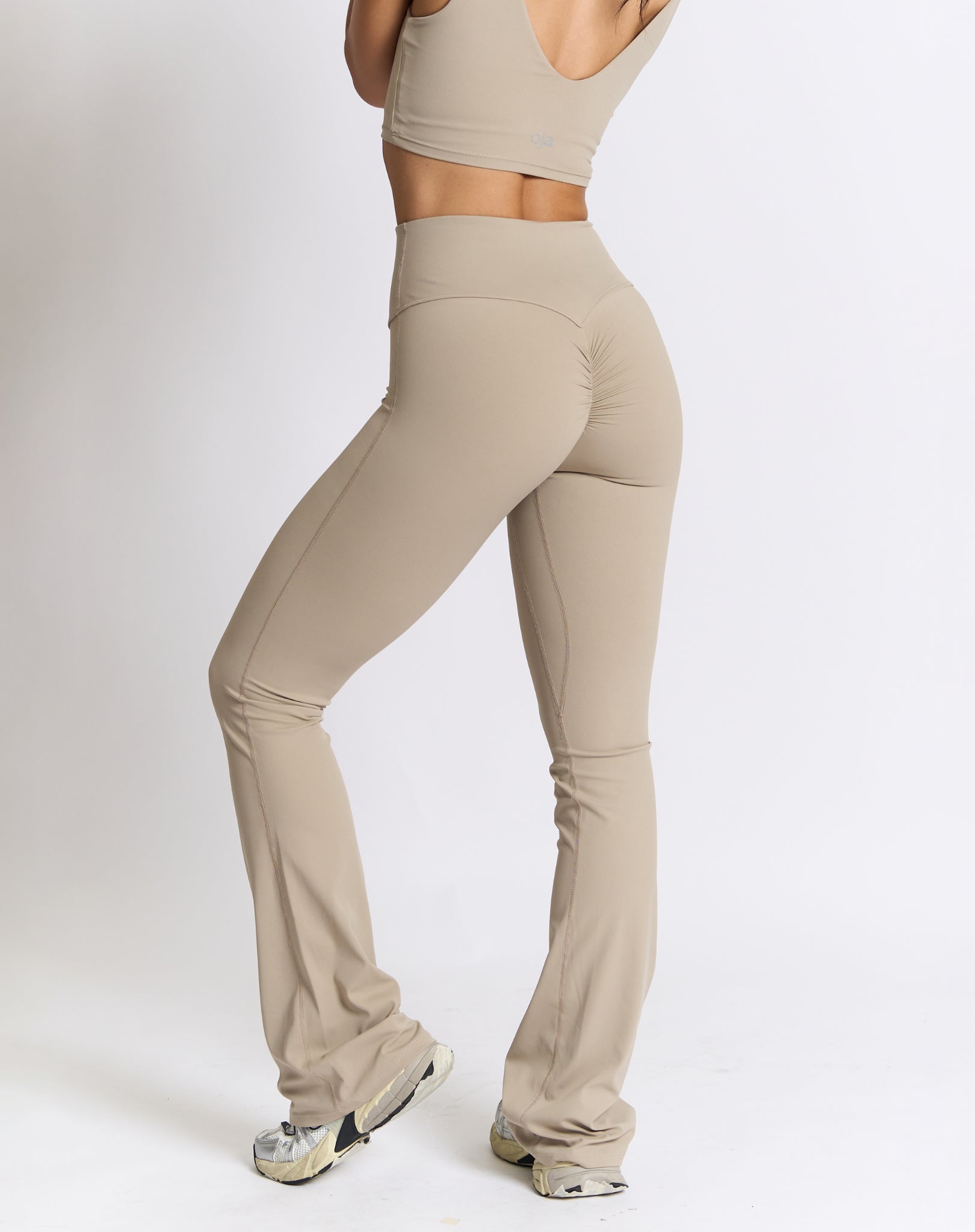BEFREE Flared Leggings - Almond