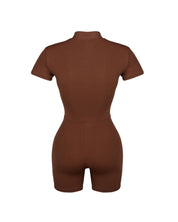 BEFREE - Zipped Up Onesie, Chocolate