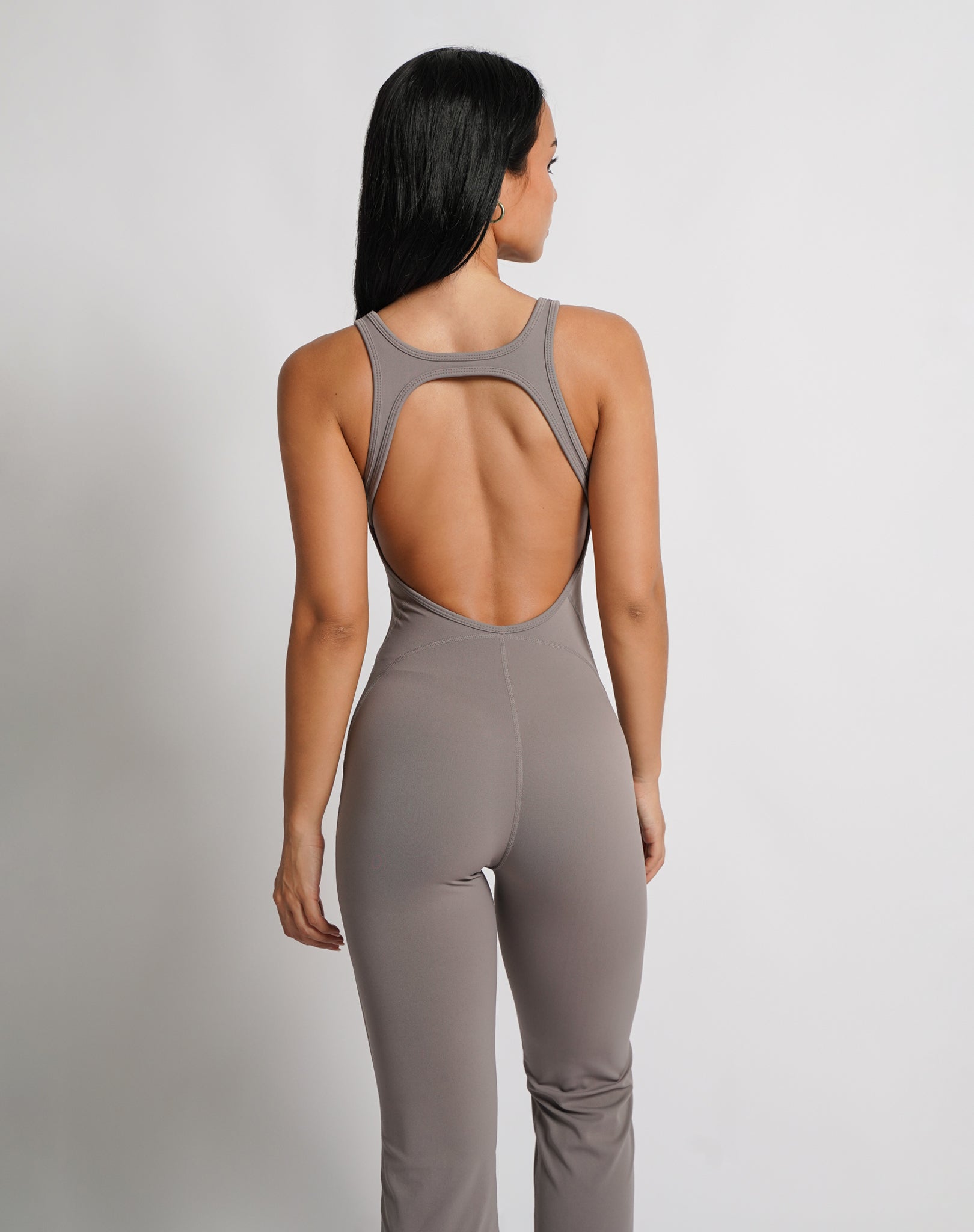 BEFREE Flared Jumpsuit - Taupe
