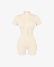 BEFREE Zipped Up Onesie - Buttermilk