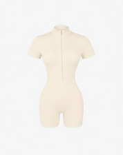 BEFREE Zipped Up Onesie - Buttermilk