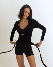 Chic Ballet Wrap - Black