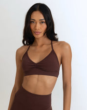 Motion Scrunch Bra - Espresso
