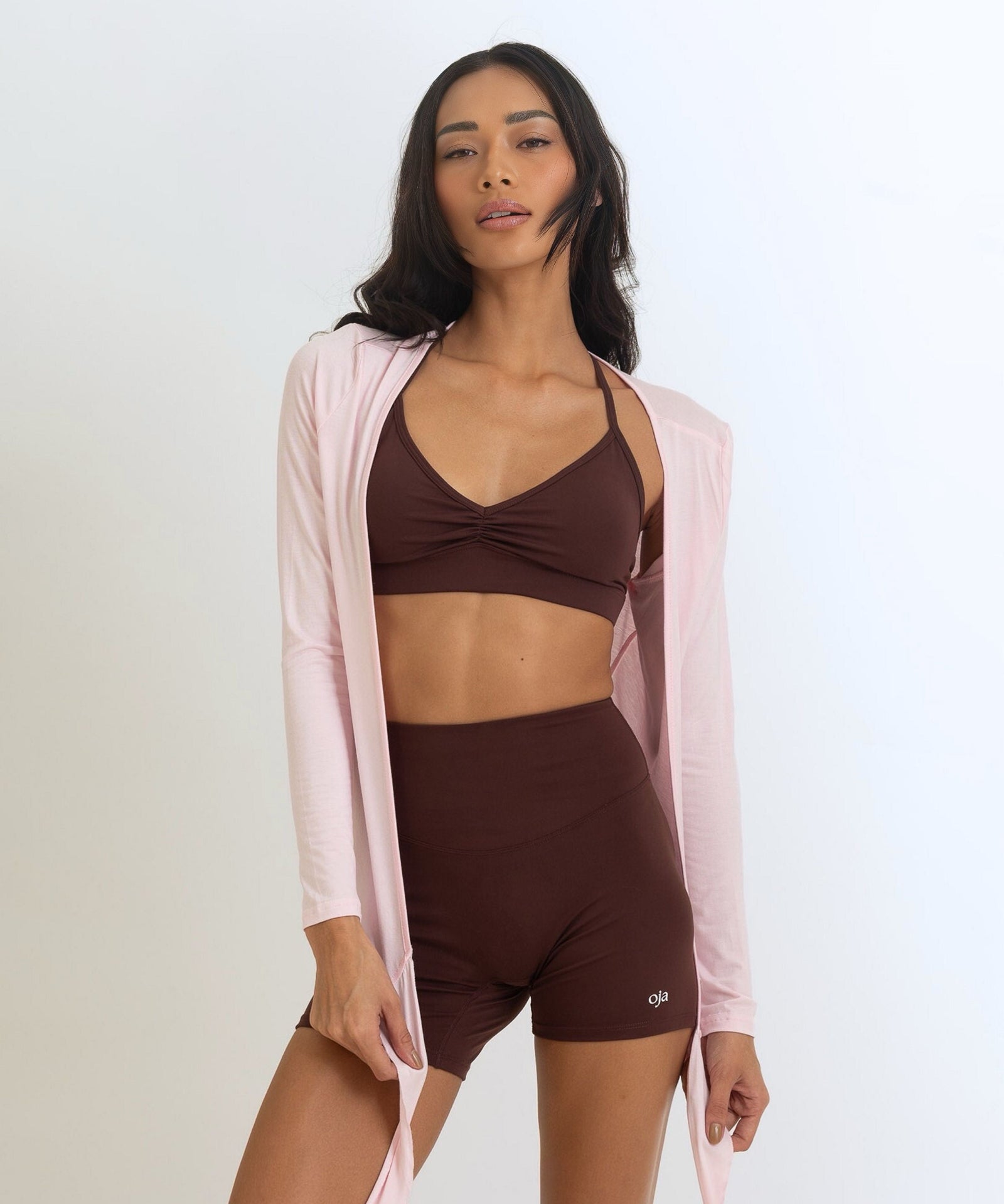 OJA Wear - Blush Pink Chic Ballet Wrap - Premium Activewear & Athleisure for Pilates and Workouts - Philippines