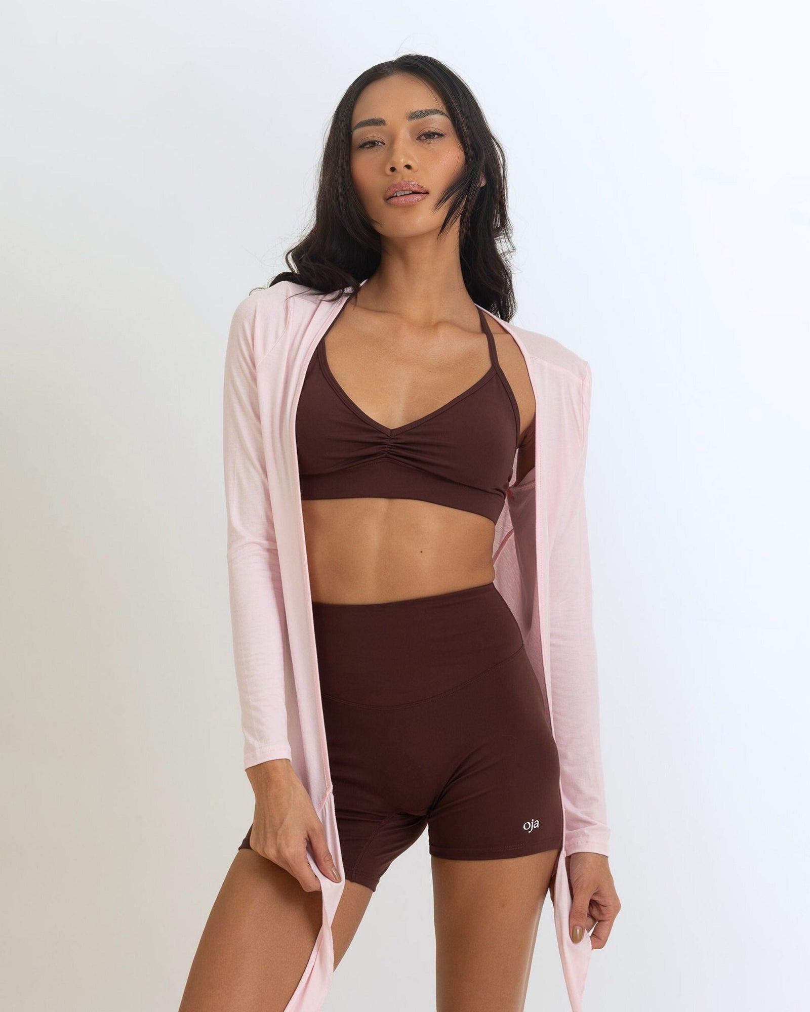 OJA Wear - Blush Pink Chic Ballet Wrap - Premium Activewear & Athleisure for Pilates and Workouts - Philippines