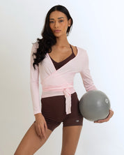 OJA Wear - Pink Chic Ballet Wrap - Activewear & Athleisure for Pilates and Workouts - Philippines