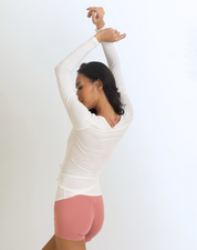 OJA Wear - White Chic Ballet Wrap - Premium Activewear & Athleisure for Pilates and Workouts - Philippines