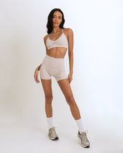 OJA Wear - Grey White Motion Scrunch Bra - Activewear & Athleisure for Pilates and Workouts - Philippines