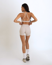 OJA Wear - Grey White Motion Scrunch Bra - Activewear & Athleisure for Pilates and Workouts - Philippines