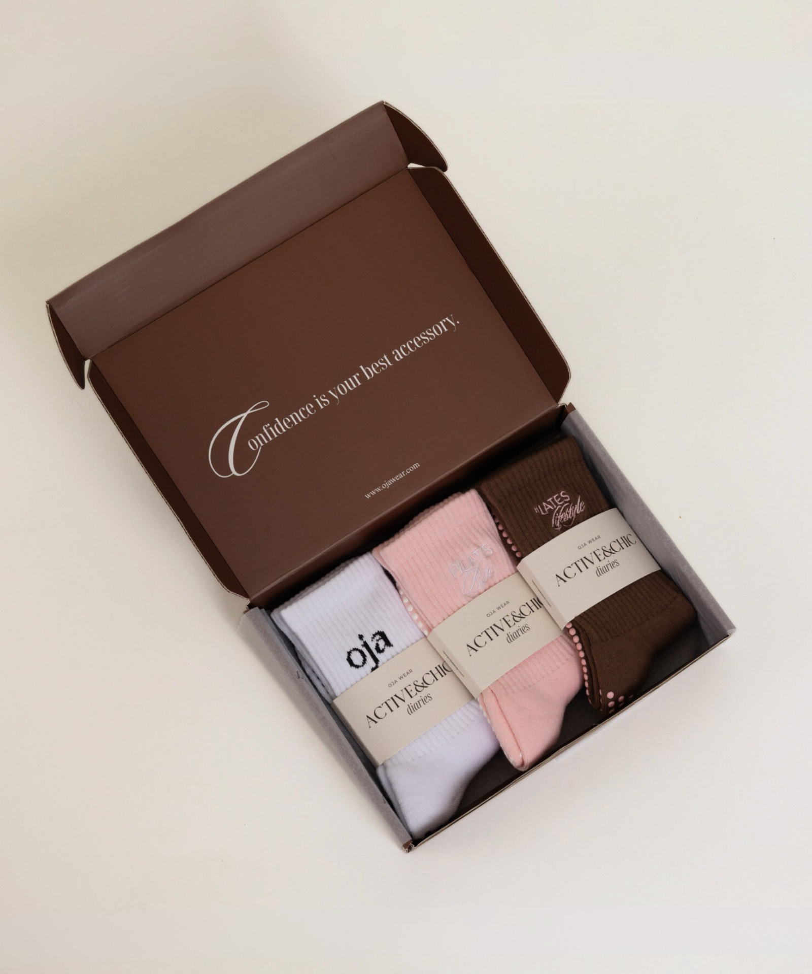 OJA Wear - Elevated Essentials Grip Socks - Premium Activewear & Athleisure for Pilates and Workouts - Philippines