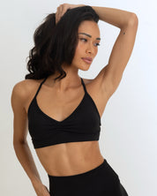 OJA Wear - Black Motion Scrunch Bra - Activewear & Athleisure for Pilates and Workouts - Philippines
