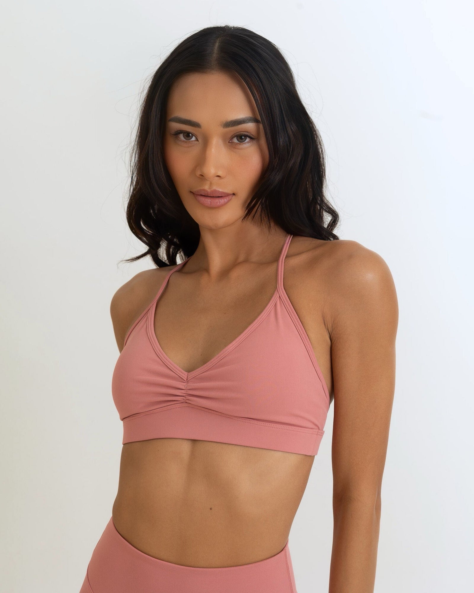 OJA Wear - Dusty Pink Motion Scrunch Bra - Activewear & Athleisure for Pilates and Workouts - Philippines