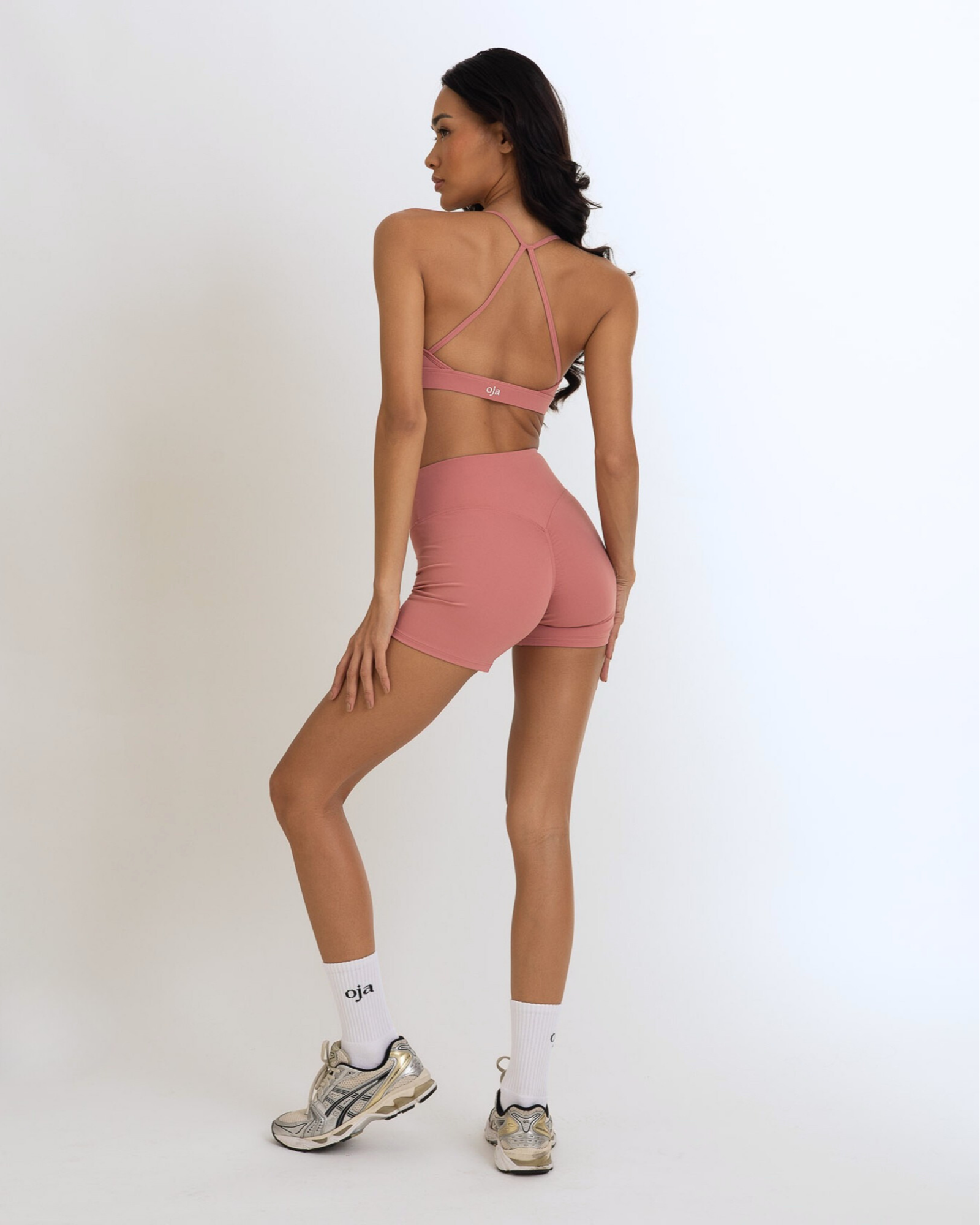 OJA Wear - Dusty Pink Motion Scrunch Bra - Activewear & Athleisure for Pilates and Workouts - Philippines
