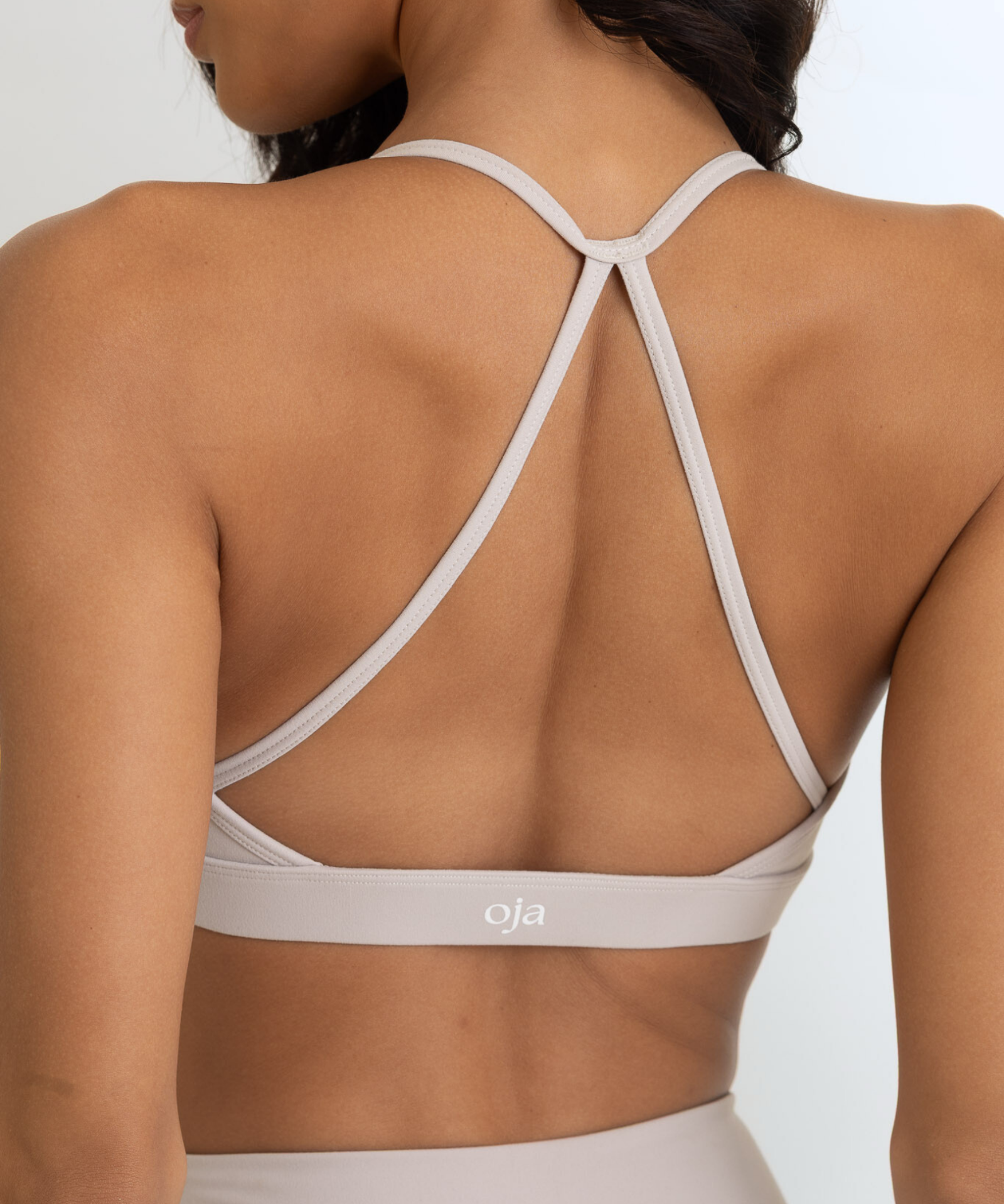 OJA Wear - Grey White Motion Scrunch Bra - Activewear & Athleisure for Pilates and Workouts - Philippines