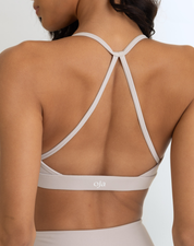 OJA Wear - Grey White Motion Scrunch Bra - Activewear & Athleisure for Pilates and Workouts - Philippines